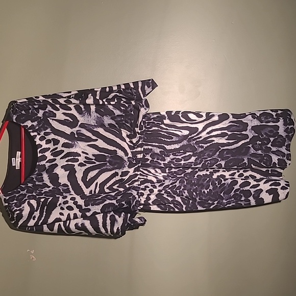 Sandra Darren Size 12 Animal Print Dress - Picture 1 of 6